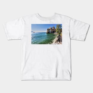 Château de Chillon, Lake Geneva, Switzerland Kids T-Shirt